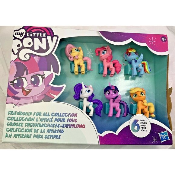 1-My Little Pony Friendship ~ 6 Ponies Figure Collection 3'' - Picture 1 of 9